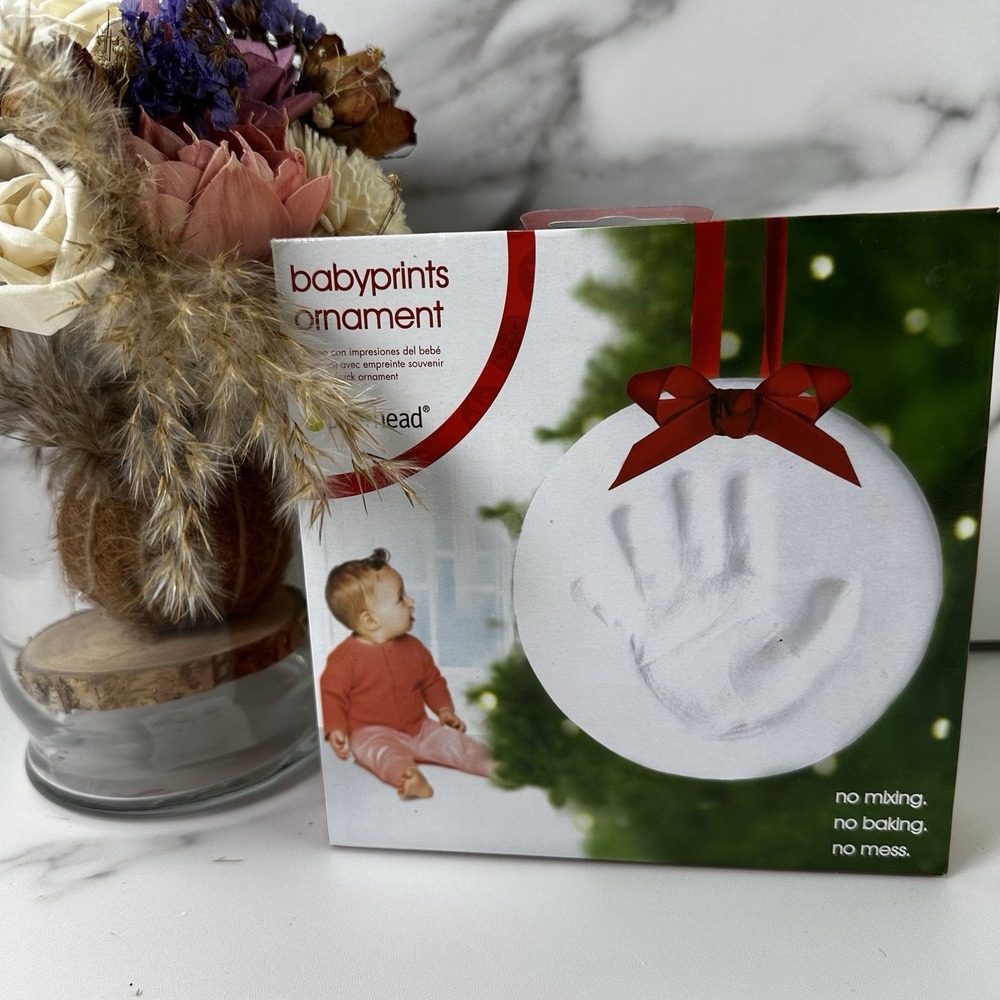 Pearhead Babyprints Ornament  Kit. Handprint‎ or footprint. No-Bake DIY.  NEW